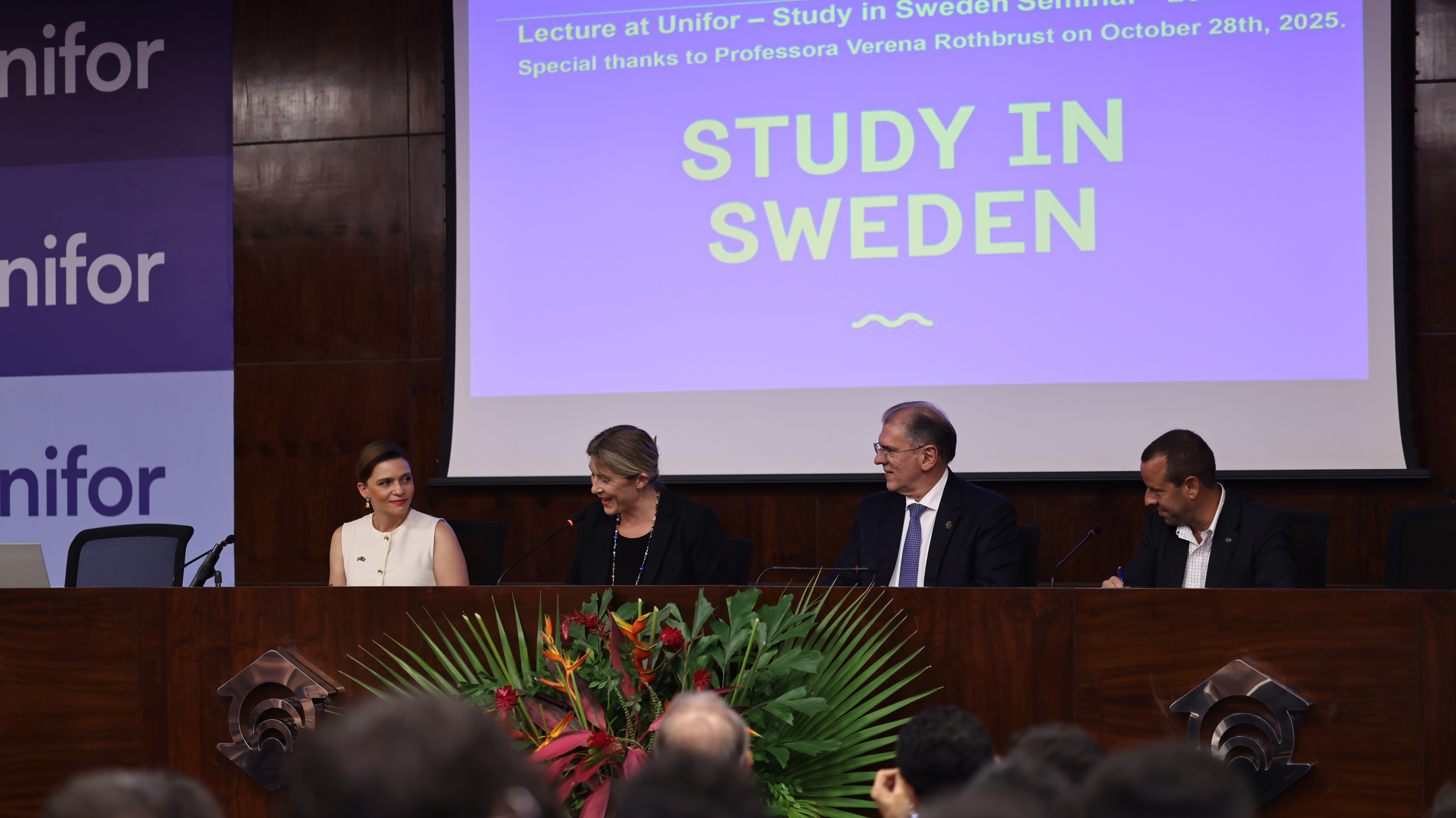 A solenidade reafirmou o compromisso da Unifor na consolidação de parcerias acadêmicas internacionais. Foto: Ares Soares