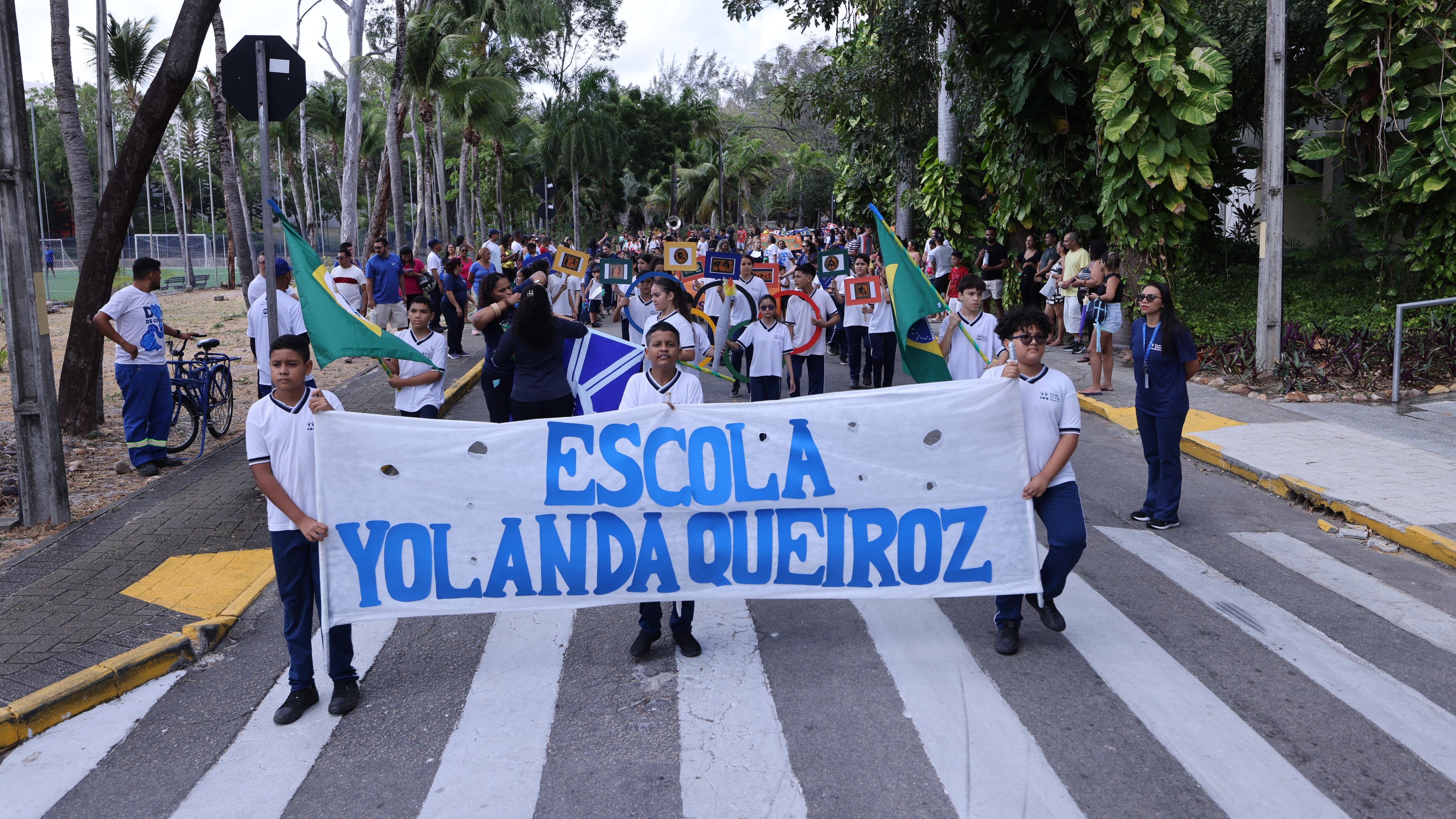 O evento cívico possui cunho pedagógico e celebra os valores da cidadania entre os estudantes (Foto: Ares Soares)