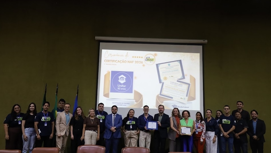Os atendimentos do NAF Unifor são conduzidos por alunos, com supervisão dos professores de Ciências Contábeis e Comércio Exterior - Foto: arquivo pessoal