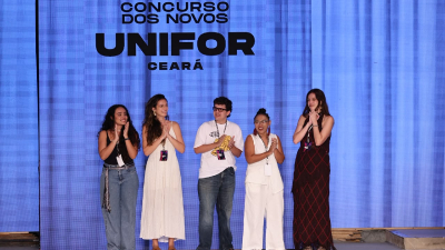 Estudantes de Moda da Unifor conquistaram o 2º lugar no Concurso dos Novos, no DFB (Foto: Ares Soares)