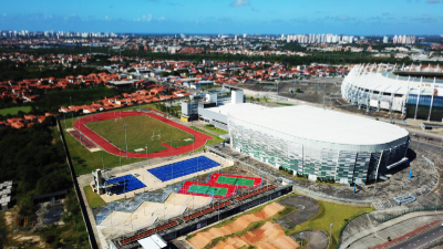 Sede da solenidade de abertura, Centro de Formação Olímpica é um dos principais complexos multiesportivos do Brasil. (Foto: Divulgação/Governo do Estado do Ceará)