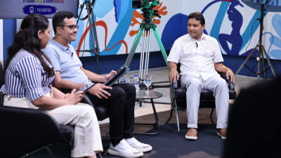 O terceiro episódio do Vozes CE recebe o pré-candidato ao Governo do Ceará Jarir Pereira. (Foto: TV Unifor)
