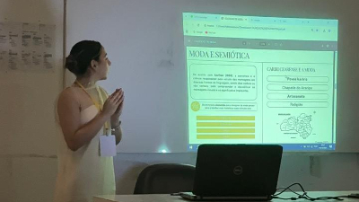 O trabalho desenvolvido pela aluna em parceria com a professora Renata Santiago recebeu o prêmio lugar na categoria Iniciação Científica (Foto: Arquivo pessoal)