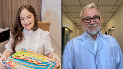 Jéssica Barbalho é fonoaudióloga infantil, especialista em fala e linguagem, enquanto Charleston Palmeira é fonoaudiólogo especialista em fluência (Foto: Divulgação)