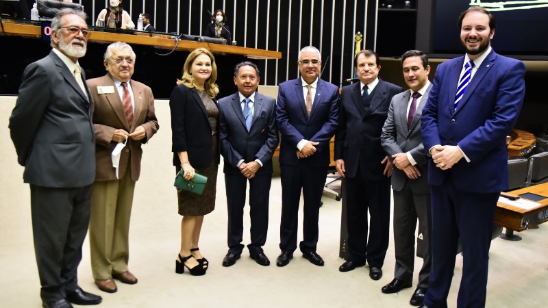Sessão solene em homenagem aos 50 anos da Fundação Edson Queiroz, no plenário Ulysses Guimarães, em Brasília. (Foto: Antonio Molina Neto)