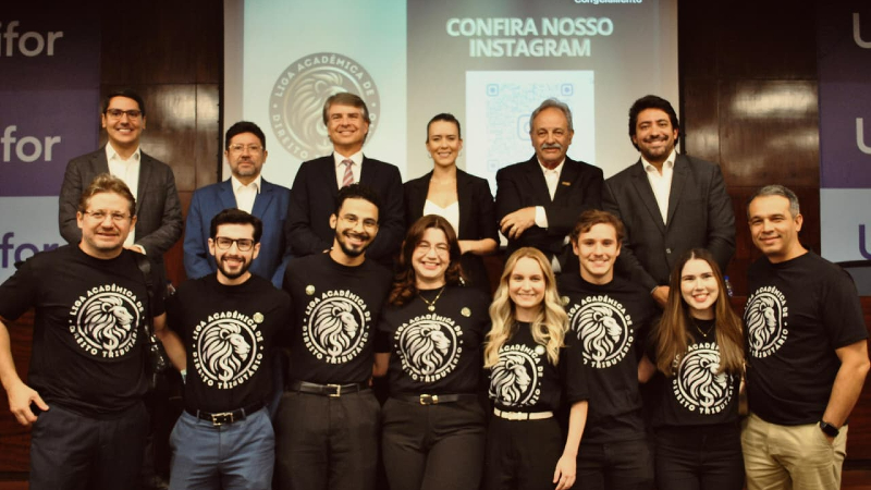 Unifor participou do evento por meio de sua Liga Acadêmica de Direito Tributário - Latrib/Unifor (Foto: Arquivo Pessoal)