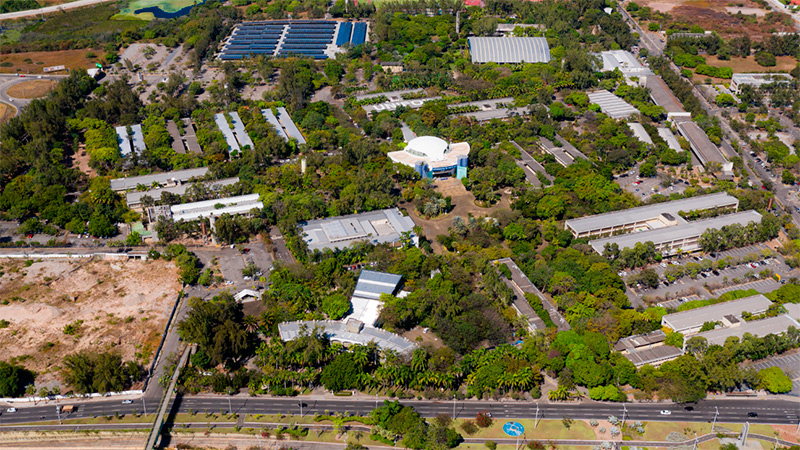 Vista aérea do campus da Universidade de Fortaleza (Foto: Ares Soares)