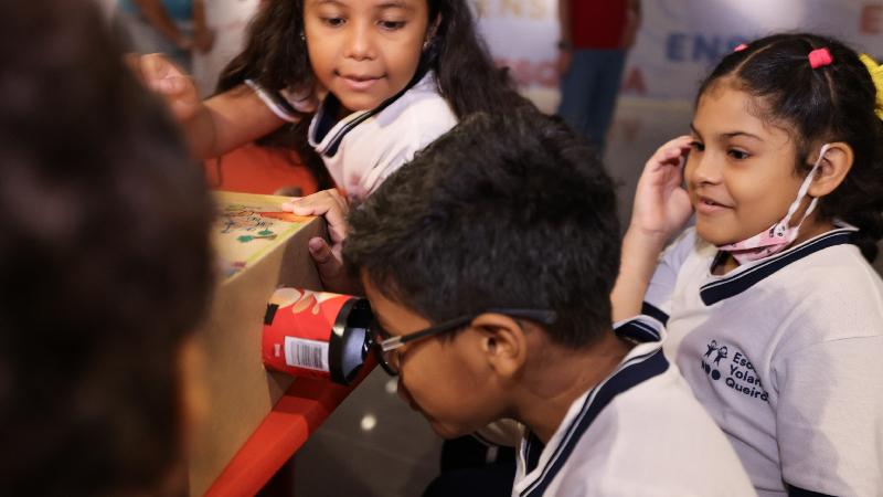 A atividade contou com 20 alunos do 3° ano fundamental da Escola Yolanda Queiroz (Foto: Ares Soares)