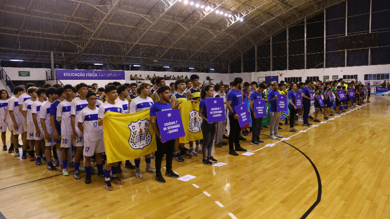 O evento é uma tradição no calendário do esporte estudantil cearense, sendo uma vitrine para que os jovens demonstrem suas habilidades (Foto: Maria Julia Donato)