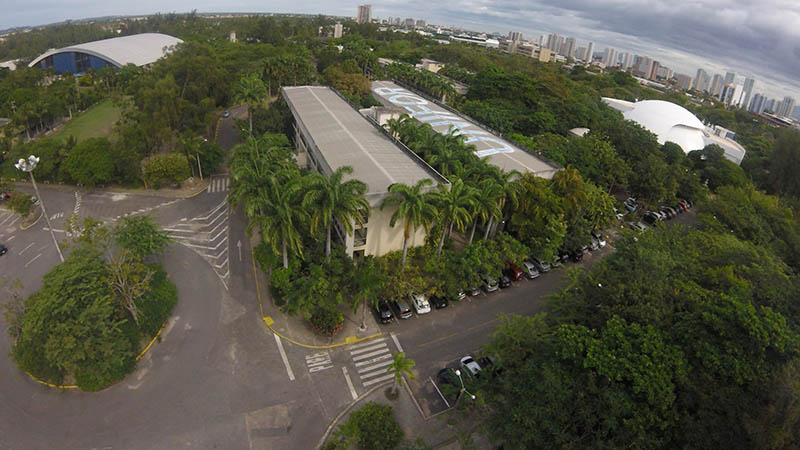 Foto aérea do TEC Unifor. Foto: Divulgação.