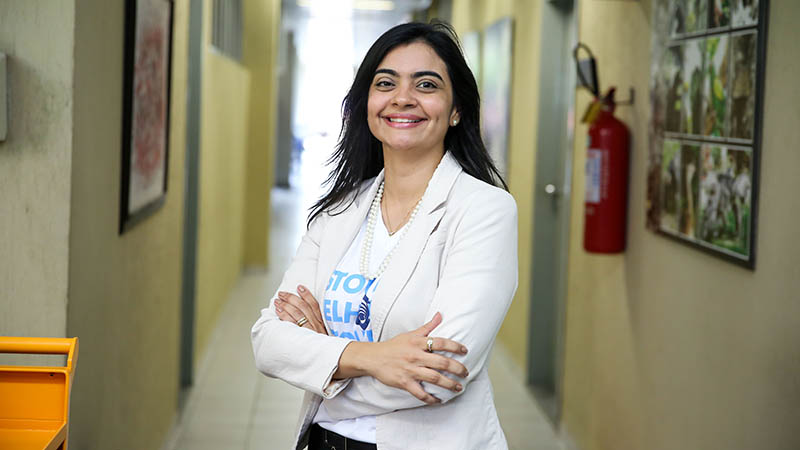 Katherinne Mihaliuc, diretora do Centro de Ciências Jurídicas da Universidade de Fortaleza. Foto: Ares Soares.