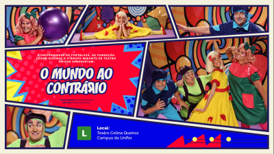 Encenação do Grupo Mirante de Teatro Unifor convida crianças e adultos a entrarem em um universo de imaginação e afeto (Foto: Divulgação)
