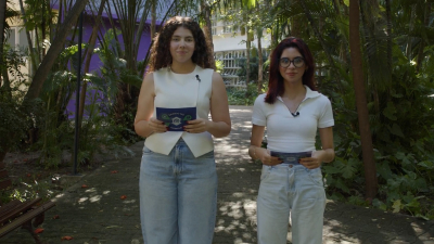 A apresentação da semana é de Marcelly Feitosa e Clara de Assis, estudantes de Jornalismo da Unifor (Foto: André Souza)