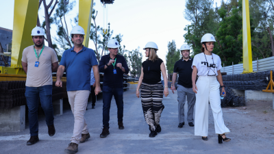 A visita foi conduzida por engenheiros e arquitetos da Fundação, da Sian Engenharia e da Bubbledeck Brasil (Foto: Ares Soares)