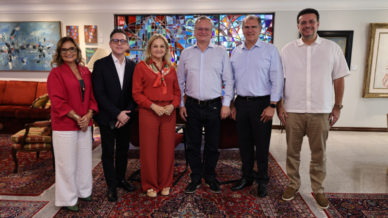 Os gestores da FAAP foram recepcionados pela presidente da Fundação Edson Queiroz, Lenise Queiroz Rocha (Foto: Ares Soares)
