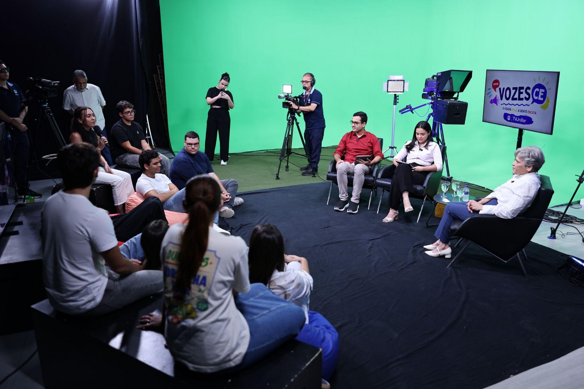 A candidata ao Governo do Ceará, Vera Lúcia, participa de novo episódio do Vozes CE. (Foto: Ares Soares)