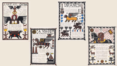 Algumas das iluminogravuras produzidas por Ariano Suassuna podem ser vistas na exposição “Armorial 50”, em cartaz no Espaço Cultural Unifor (Fotos: Acervo REC Cultural)