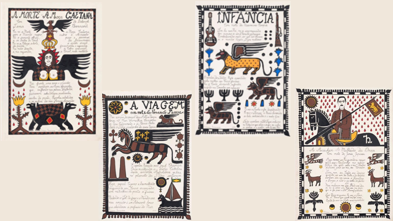 Algumas das iluminogravuras produzidas por Ariano Suassuna podem ser vistas na exposição “Armorial 50”, em cartaz no Espaço Cultural Unifor (Fotos: Acervo REC Cultural)