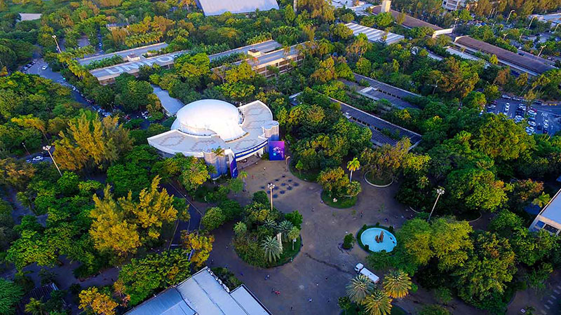 Vista aérea do campus da Unifor, que abrange mais de 490 mil m² (Foto: Ares Soares)
