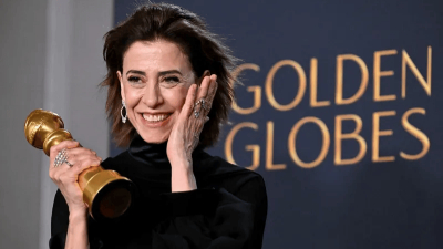 Com a vitória de Fernanda Torres no Globo de Ouro 2025, a atriz tem mais chances de conquistar um Oscar, o que a tornaria a primeira brasileira a alcançar tal feito (Foto: Robyn Beck / AFP)