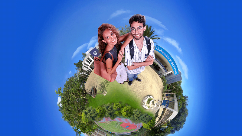 Há mais de 50 anos, a instituição de ensino cresce junto com Fortaleza, formando profissionais e cidadãos comprometidos com a transformação da realidade regional (Foto: Ares Soares / Arte: Luiz Gonzaga)