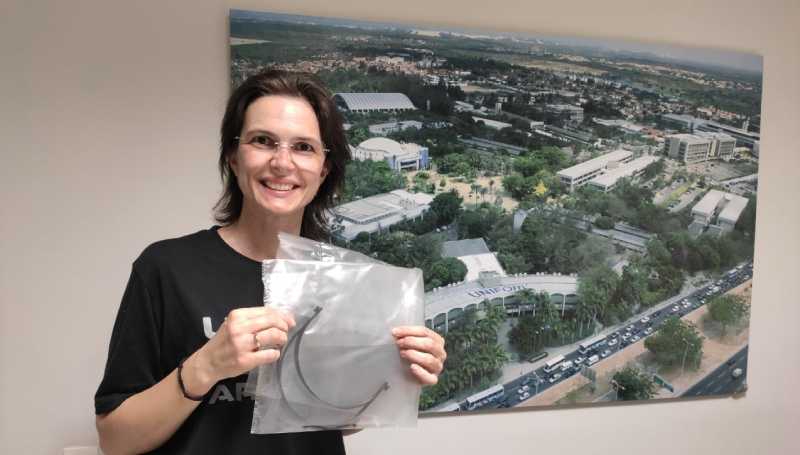 Suzana Benetti Bahlis, aluna da 5ª turma do Mestrado Profissional em Tecnologia e Inovação em Enfermagem. (Foto reprodução)