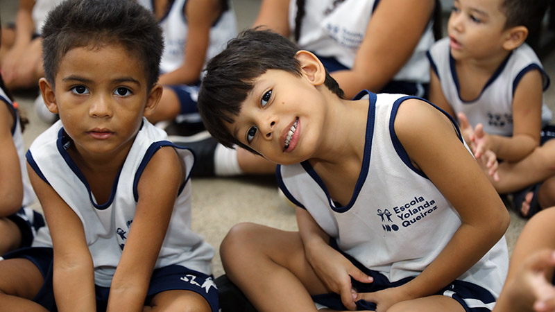 Inaugurada em 1982, a Escola Yolanda Queiroz proporciona anualmente educação gratuita a crianças do Infantil 4 até a 5ª série do Ensino Fundamental. (Foto: Ares Soares)