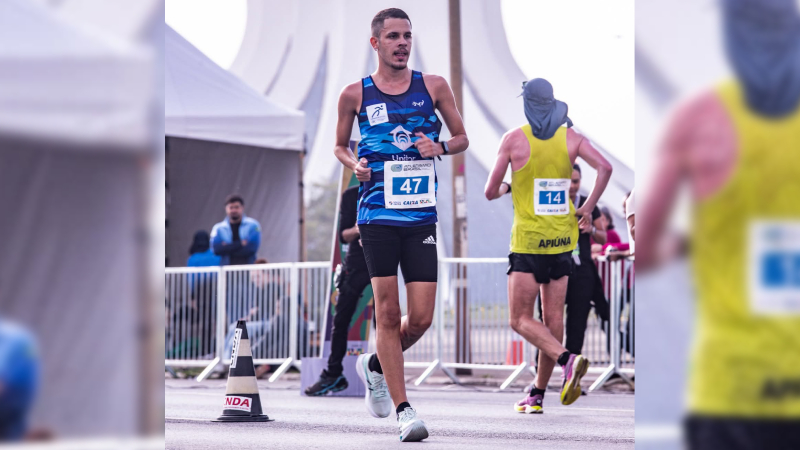 Com constância e disciplina, atleta da Unifor se destaca na Copa Brasil de Marcha Atlética (Foto: Gustavo Alves/CBAt)
