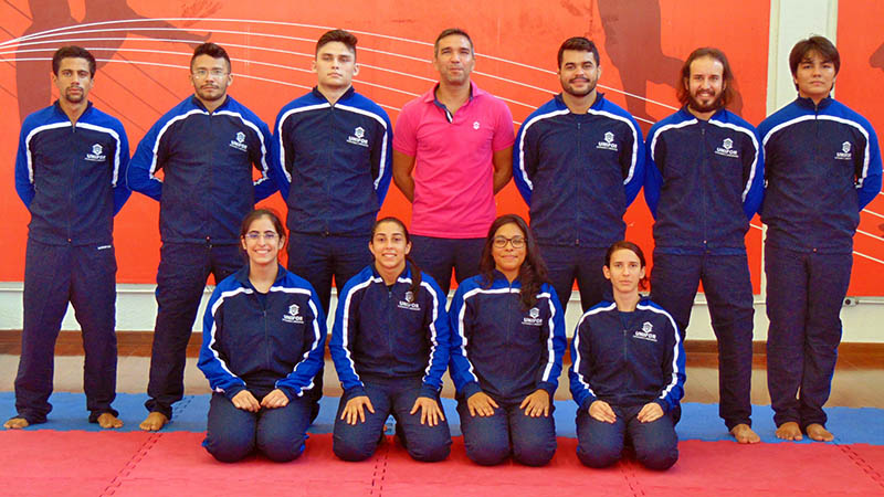 Equipes de karatê e jiu-jitsu da Unifor disputam os Jogos Universitários Brasileiros (JUBs) em Goiânia (Foto: Unifor)