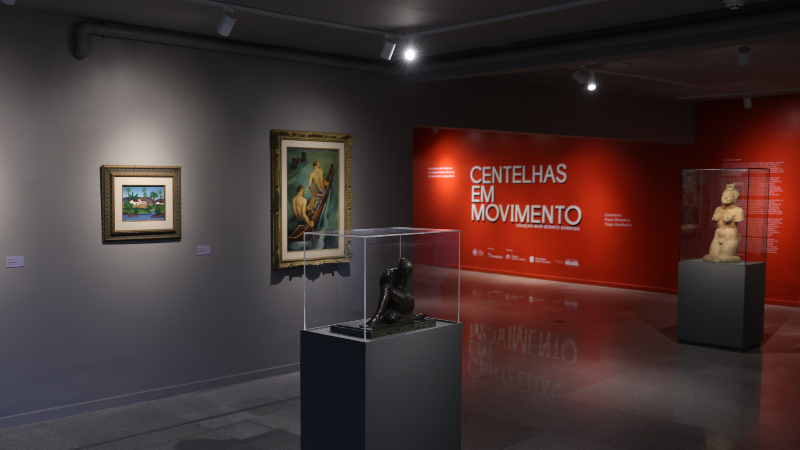 Exposição “Centelhas em Movimento” conta com 190 obras de mais de 55 artistas (Foto: Ares Soares)