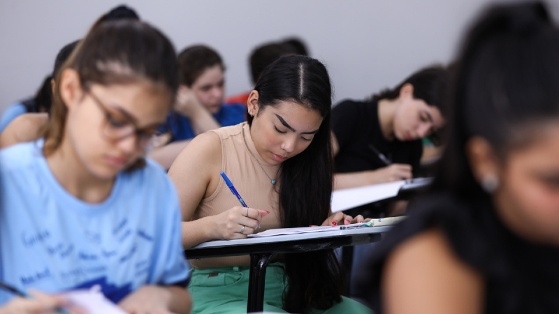 Prova foi aplicada presencialmente no dia 23 de outubro no campus da Unifor (Foto: Ares Soares)