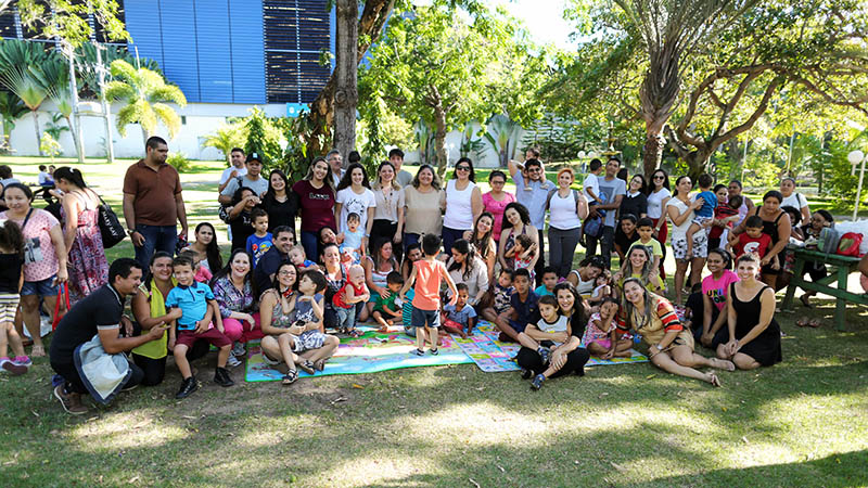 O evento ocorreu nos períodos manhã e tarde, com turmas alternadas dos pacientes acompanhados. Foto: Ares Soares.