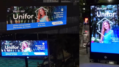 A estratégia de mídia aposta na força do DOOH (Digital Out of Home) como ferramenta de impacto urbano (Foto: Divulgação)
