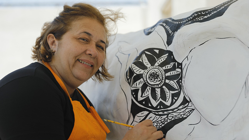 A oficina aconteceu em homenagem à Semana da Criança. Foto: Ares Soares.