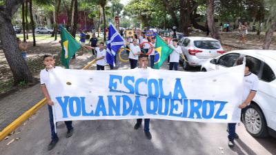 O evento cívico possui cunho pedagógico e celebra os valores da cidadania entre os estudantes (Foto: Ares Soares)