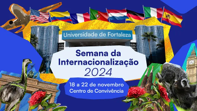 A programação engloba ações culturais, exposições, palestras, mesas-redondas, painéis e debates, evidenciando as parcerias globais da Unifor e a experiência internacional de docentes e alunos (Foto: Divulgação)