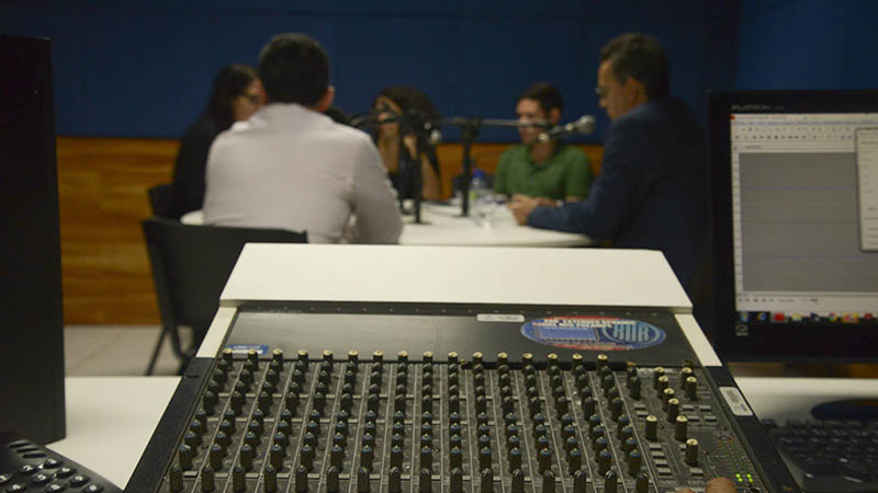 A idealização do evento ocorreu por conta do crescente número de ouvintes de podcast no estado do Ceará. Foto: Thiago Ferreira/FotoNIC.