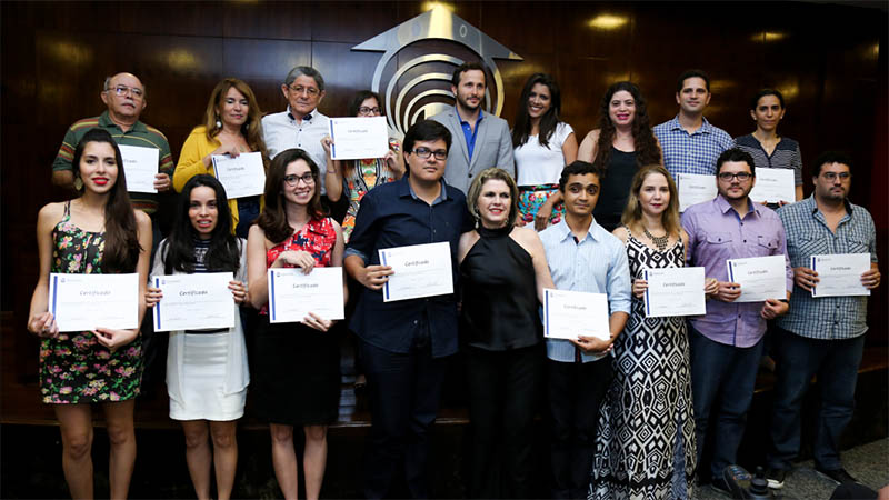 Vencedores do Prêmio de Literatura Unifor 2015 (Foto: Ares Soares/Unifor)