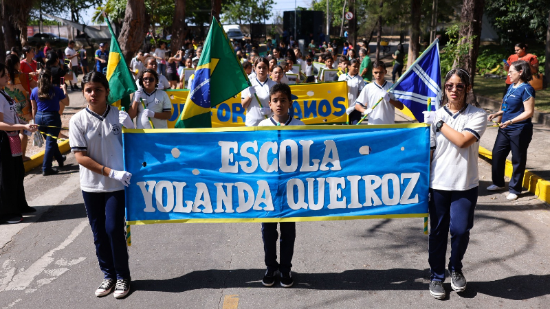 O evento cívico possui cunho pedagógico e visa contribuir para o desenvolvimento dos estudantes (Foto: Ares Soares)