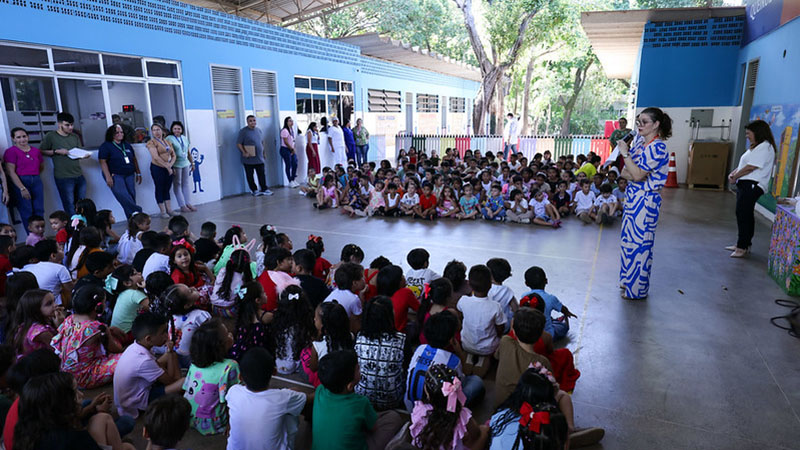 A Escola Yolanda Queiroz proporciona anualmente educação gratuita para cerca de 540 crianças (Foto: Ares Soares)