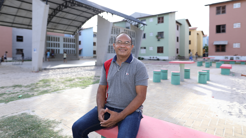 Líder comunitário, Raimundo Severo destaca que habilidades de gestão dos alunos trazem desenvolvimento aos pequenos negócios da região do Dendê (Foto: Ares Soares)