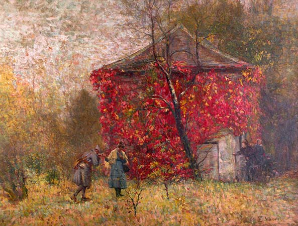 Eliseu Visconti - L'adieu - 1917 - óleo sobre tela