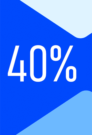 Bolsa de 40%