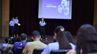 O encontro marca o início de um novo ciclo do Programa de Monitoria Acadêmica, fortalecendo a integração e a formação dos estudantes da Unifor (Foto: Ares Soares)