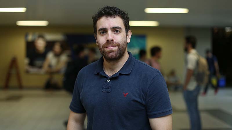 Professor Bruno Ricardo de Almeida, coordenador do curso. Foto: Ares Soares.