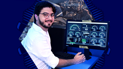 Alunos do curso dispõem de matriz curricular focada em empreendedorismo e inovação, infraestrutura de excelência e forte articulação com o mercado (Foto: Ares Soares / Arte: Luiz Gonzaga)