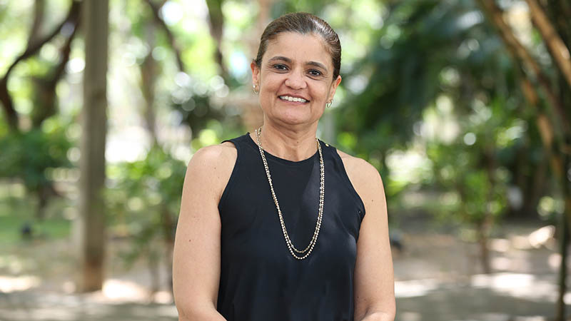 Professora Fernanda Sampaio, coordenadora do curso de Fonoaudiologia. Foto: Ares Soares.