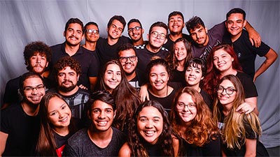 Estagiários da equipe da célula AgênciaNIC (Foto: Núcleo Integrado de Comunicação)