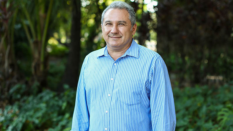 Professor Oyrton Monteiro Jr, do curso de Engenharia Ambiental e Sanitária da Universidade de Fortaleza. (Foto: Ares Soares)