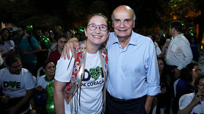 Paola Tôrres e Drauzio Varella. Foto: Ares Soares.